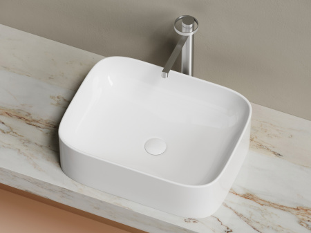 Раковина накладная 50см Ceramica Nova Element CN6052 белый