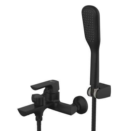 Смеситель для ванны с душем Lemark Ursus LM7214BL черный матовый