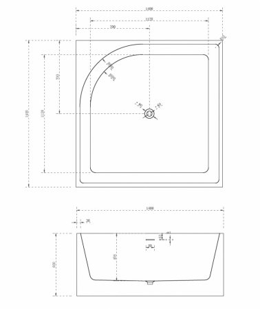 Акриловая ванна ABBER AB9337
