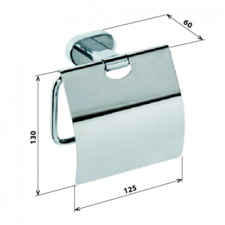 Держатель для туалетной бумаги Bemeta Oval 118412011 Хром