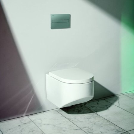 Унитаз подвесной безободковый Laufen Sonar 8.2034.1.000.000.1 без сиденья