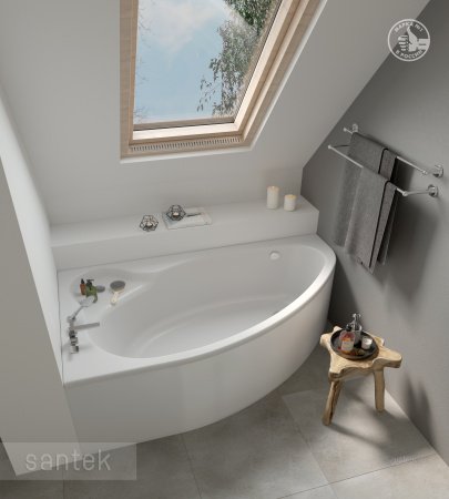 Акриловая ванна Santek Эдера 170х110 L асимметричная белая 1WH111995