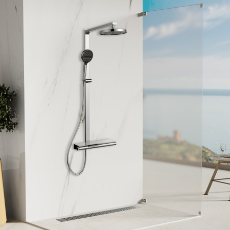 Душевая стойка со смесителем Vincea Aspire VSFS-4AS1CH хром