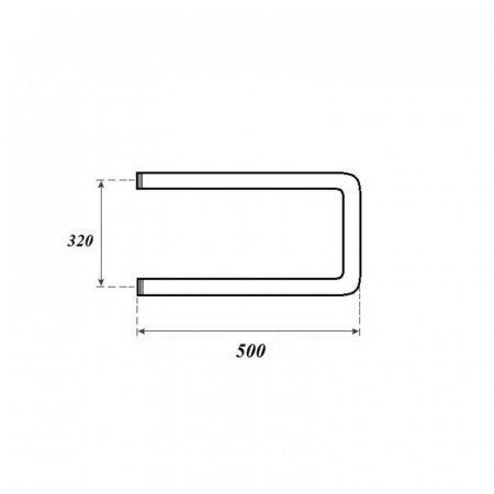 Полотенцесушитель водяной Point PN35335 320x500 П-образный, хром