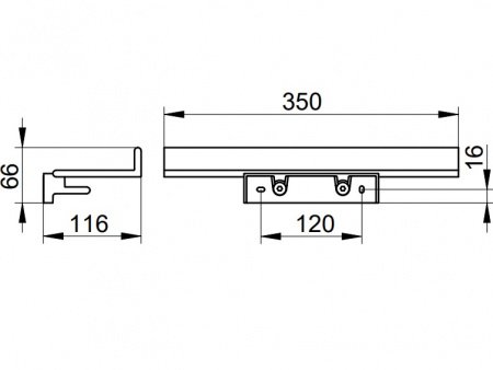 Полка для душа Keuco Reva 12858370000 черный матовый