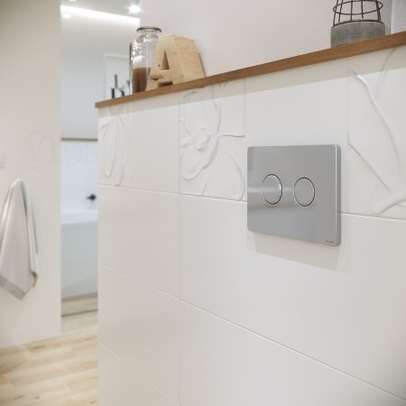 Кнопка смыва пневматическая Cersanit ACCENTO P-BU-ACN-CIR/Cg хром глянцевый