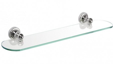 Стеклянная полка Fixsen Style FX-41103 Хром