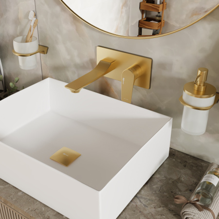 Смеситель для раковины WasserKraft Aisch 5530 золото матовое