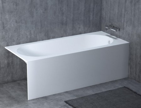 Ванна из искусственного камня Salini Ornella 180х80х60 белый матовый