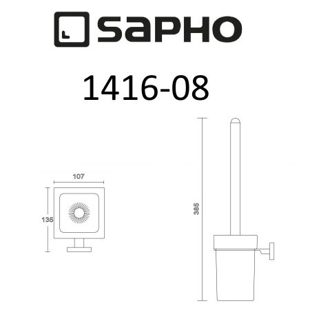 Ершик Sapho APOLLO 1416-08 хром