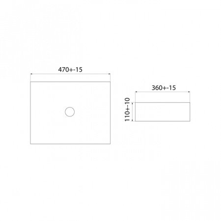 Раковина накладная 47см IDDIS Slide SLIWS02i27 белый
