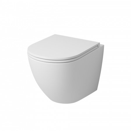 Унитаз подвесной Grossman GR-4455MS белый матовый, с сиденьем микролифт