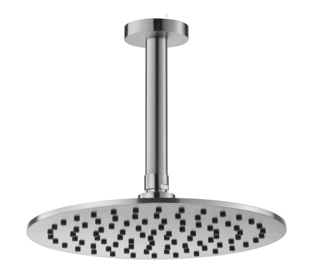 Потолочный (кронштейн 15см) верхний душ 25см Benesque Lumiere 22010502 никель брашированный