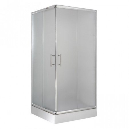 Душевой угол Esbano ES-8034 100x100x200 профиль хром, стекло матовое