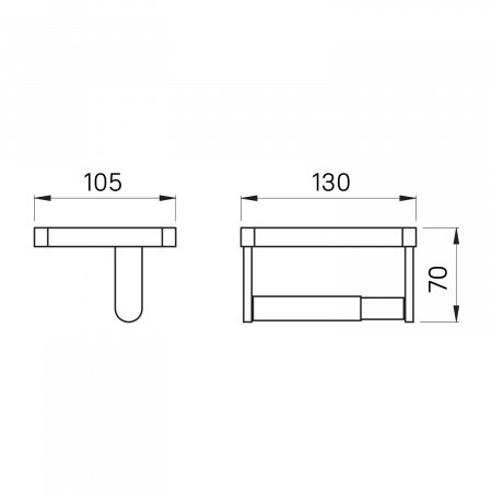 Держатель туалетной бумаги IDDIS On-X ONXBL02i43 черный матовый