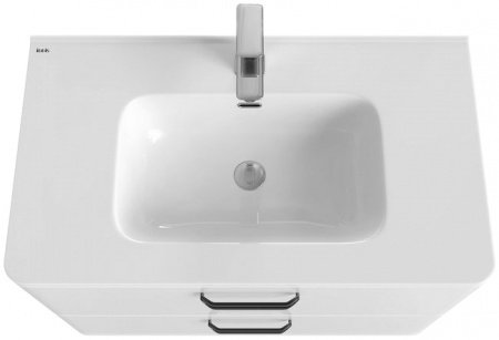 Тумба с раковиной Iddis Brick 80 подвесная Белая