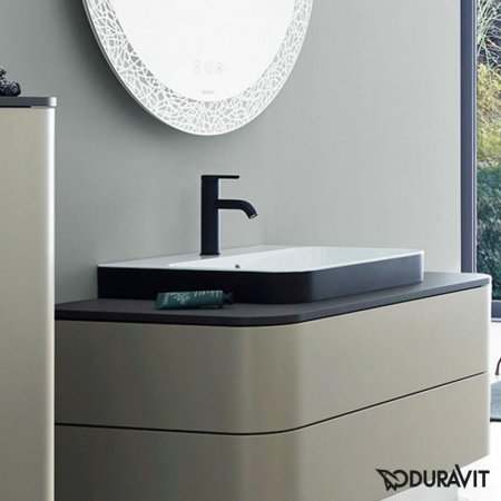 Раковина подвесная 60см Duravit Happy D.2 2360601300 черный матовый