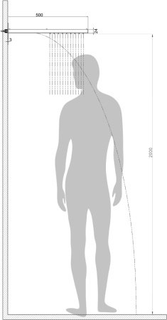 Верхний душ Bossini Manhattan I00570.030 хром