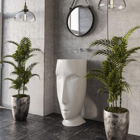 Раковина напольная 45см Kerasan Artwork 474001 белый