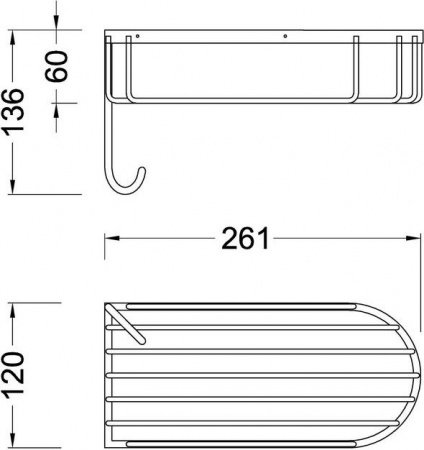 Полка корзина Timo Nelson 160080/02 Антик