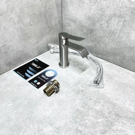 Смеситель для раковины BELZ B10812-1, сатин