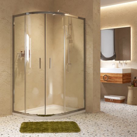 Душевой угол WasserKraft Lippe 45S24 120x90x190, профиль хром, стекло прозрачное