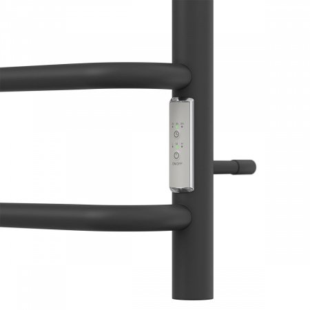 Полотенцесушитель электрический Point PN90858B П8 500x800 диммер справа, черный