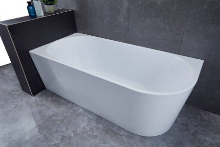 Ванна акриловая Vincea VBT-402-1500L, 1500*750*580, цвет белый, левая, слив-перелив в комплекте, хром