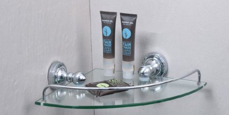 Угловая полка Fixsen Style FX-41103A Хром