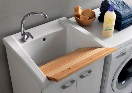 Тумба под хозяйственную раковину Hatria Complementi 60x51x88 Белая