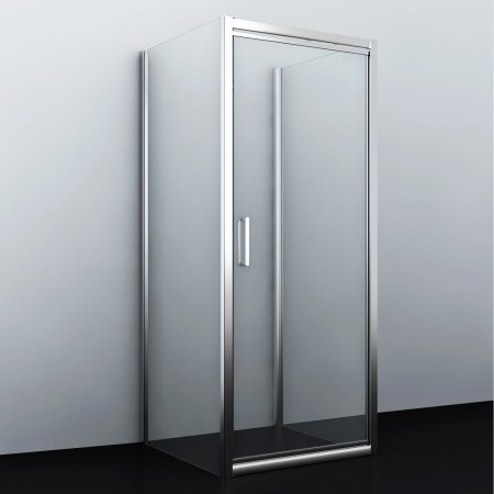 Душевой угол WasserKraft Salm 27I41 100x90x200, профиль хром, стекло прозрачное