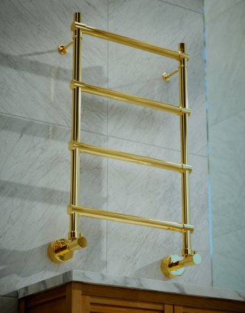 Полотенцесушитель водяной Margaroli Sole 442-4/S 4423704GON 720х435 золото