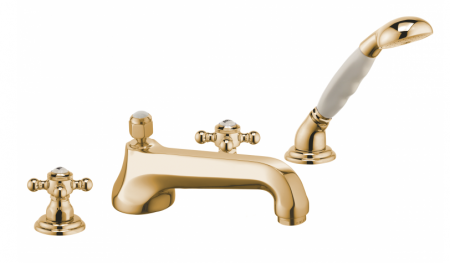 Смеситель для ванны с душем Kludi Adlon 515254520 золото