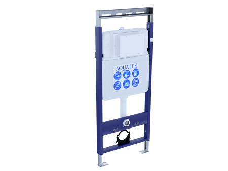 Set AQUATEK ВЕГА (рама INS-0000010  Easy Fix 50+звукоизоляционная прокладка+унитаз ВЕГА AQ1905-00+тонкое сиденье с механизмом плавного закрывания)