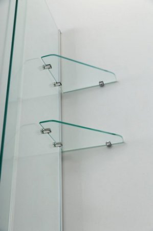 Шторка на ванну Cezares Stream VFS-11 90 профиль Хром стекло прозрачное