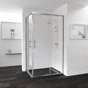 Душевой угол RGW Passage 120x90x185 профиль хром, стекло прозрачное