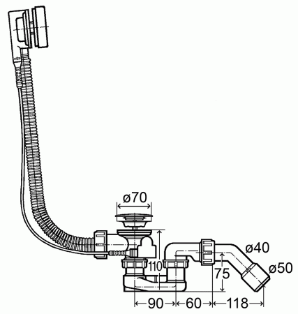Слив-перелив Viega Simplex 595678 хром