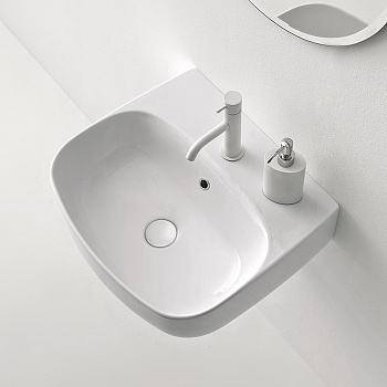 Раковина подвесная / накладная 50см Kerasan Nolita 534001*1 белый