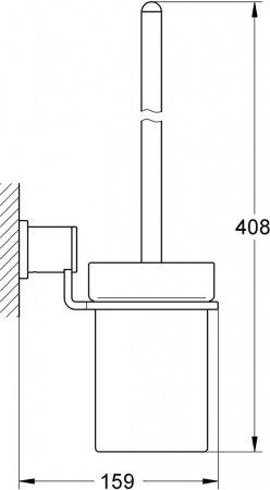 Ершик для унитаза Grohe Allure 40340000 Хром