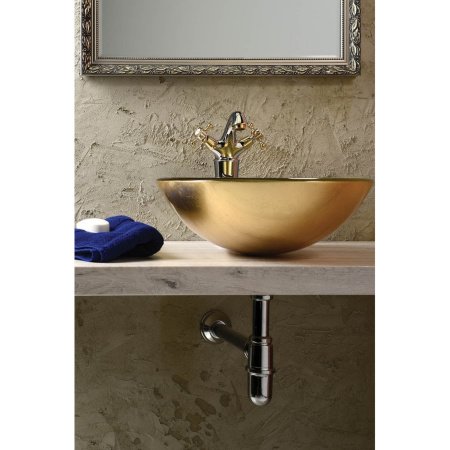 Раковина накладная 42см SAPHO BEAUTY 2501-22 металлический