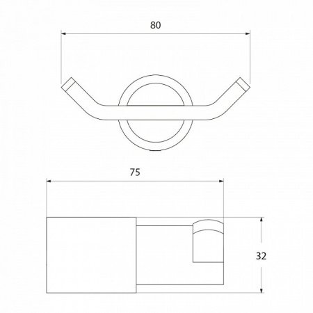 Крючок IDDIS Monet L0212 хром
