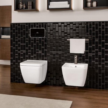 Унитаз подвесной безободковый Villeroy&Boch Finion Plus 4664R0R1 белый CeramicPlus без сиденья