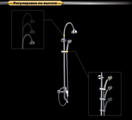 Душевая стойка D&K Rhein.Paulinus DA1353701C11 хром
