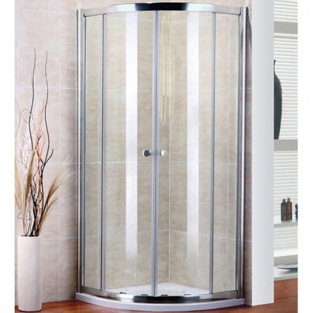 Душевой уголок Cezares Pratico R-2 80x80 профиль Хром стекло прозрачное