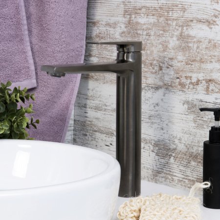 Смеситель для раковины WasserKraft Wiese 8403H графит