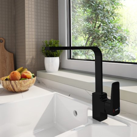 Смеситель для кухни Vitra Root Square A4275336EXP черный матовый
