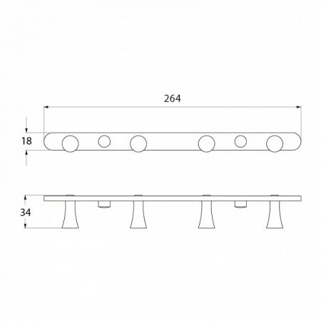 Крючок IDDIS Vico VICSB40I41 хром
