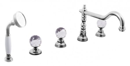 Смеситель на борт ванны Rav Slezak Brilliance164.5P хром