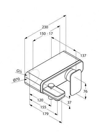 Смеситель для биде Kludi E2 494450575 хром