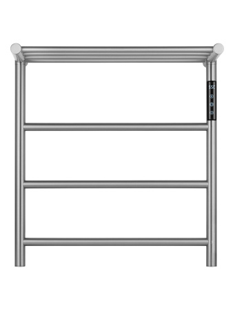 Полотенцесушитель электрический с полкой WONZON & WOGHAND BONN, Брашированный никель (WW-AL402-BR)